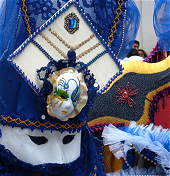 Peru Karnevals Maske in Cajamarca